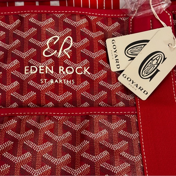 NWT RARE❤️GOYARD x EDEN ROCK❤️Limited Edition Belherra Goyardine Tote Towel Set - Picture 9 of 12
